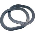 Meilner Mechanical Sales TOPOG-E Series 180 Handhole Gasket, 3in x 4-1/2in x 9/16in, Black Rubber, Obround, 2 Pack T180-3X4-1/2X9/16OB-PK2